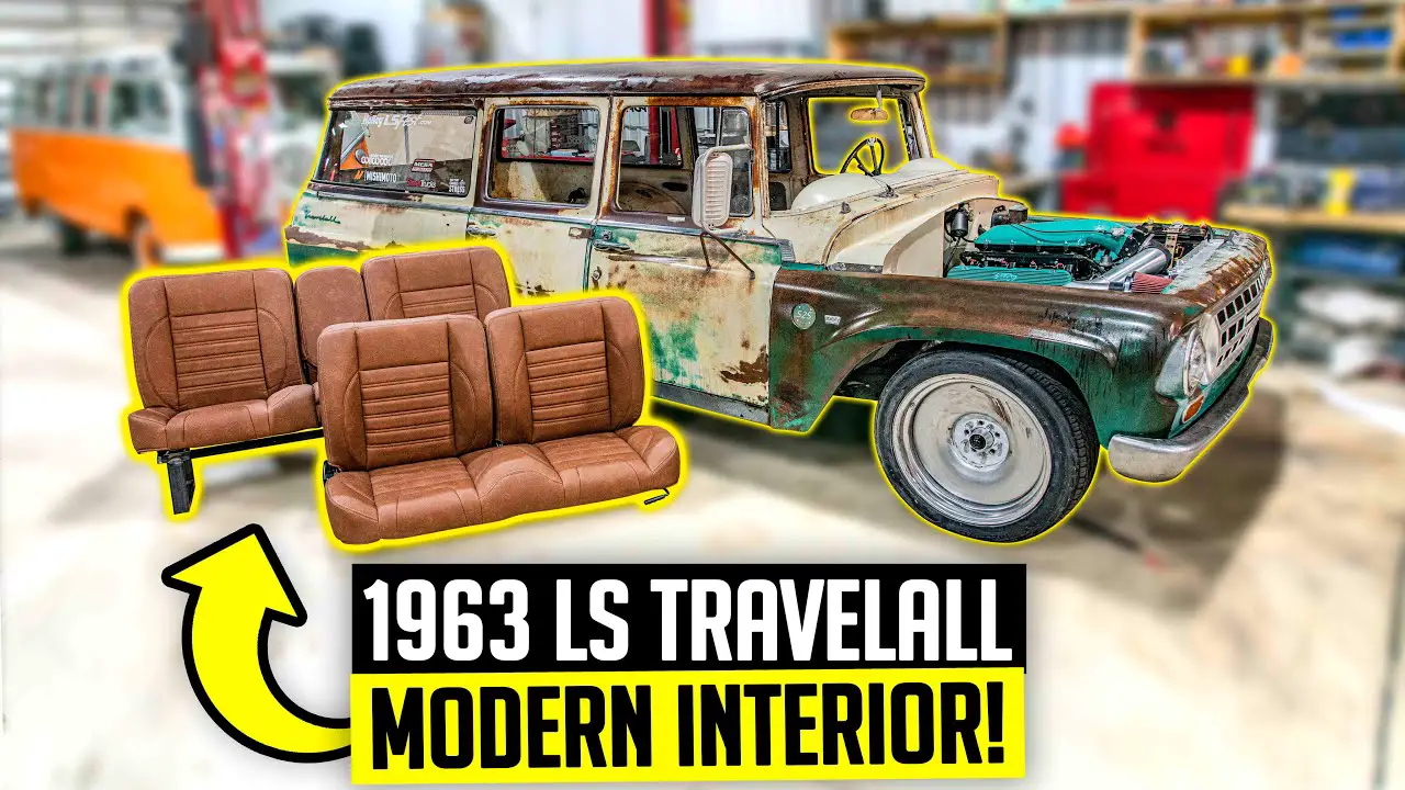 1963 6.0 LS Swap Travelall + New TMI Interior - Bagged LS International Harvester - Ep. 3 - YouTube