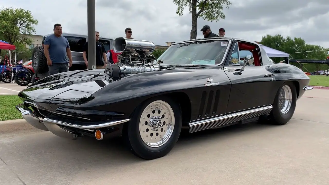 Monster Chevrolet C2 Corvette Drag Car (Super Charged and Blown) PLUS a Vanderhall & SL-C Racer - YouTube