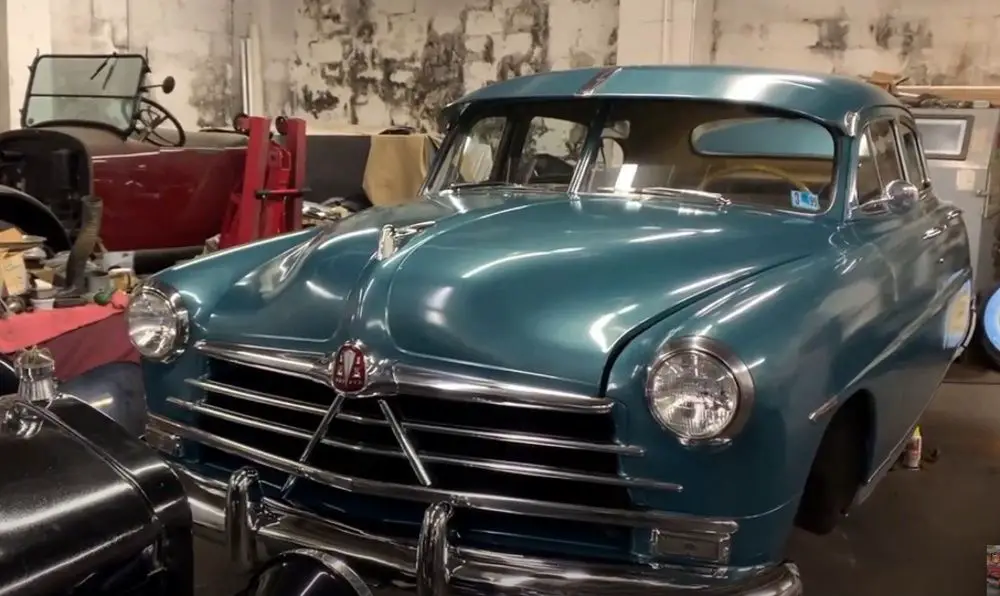 A 1950 Hudson Pacemaker Deluxe at Skip's Restorations in Pennsylvania