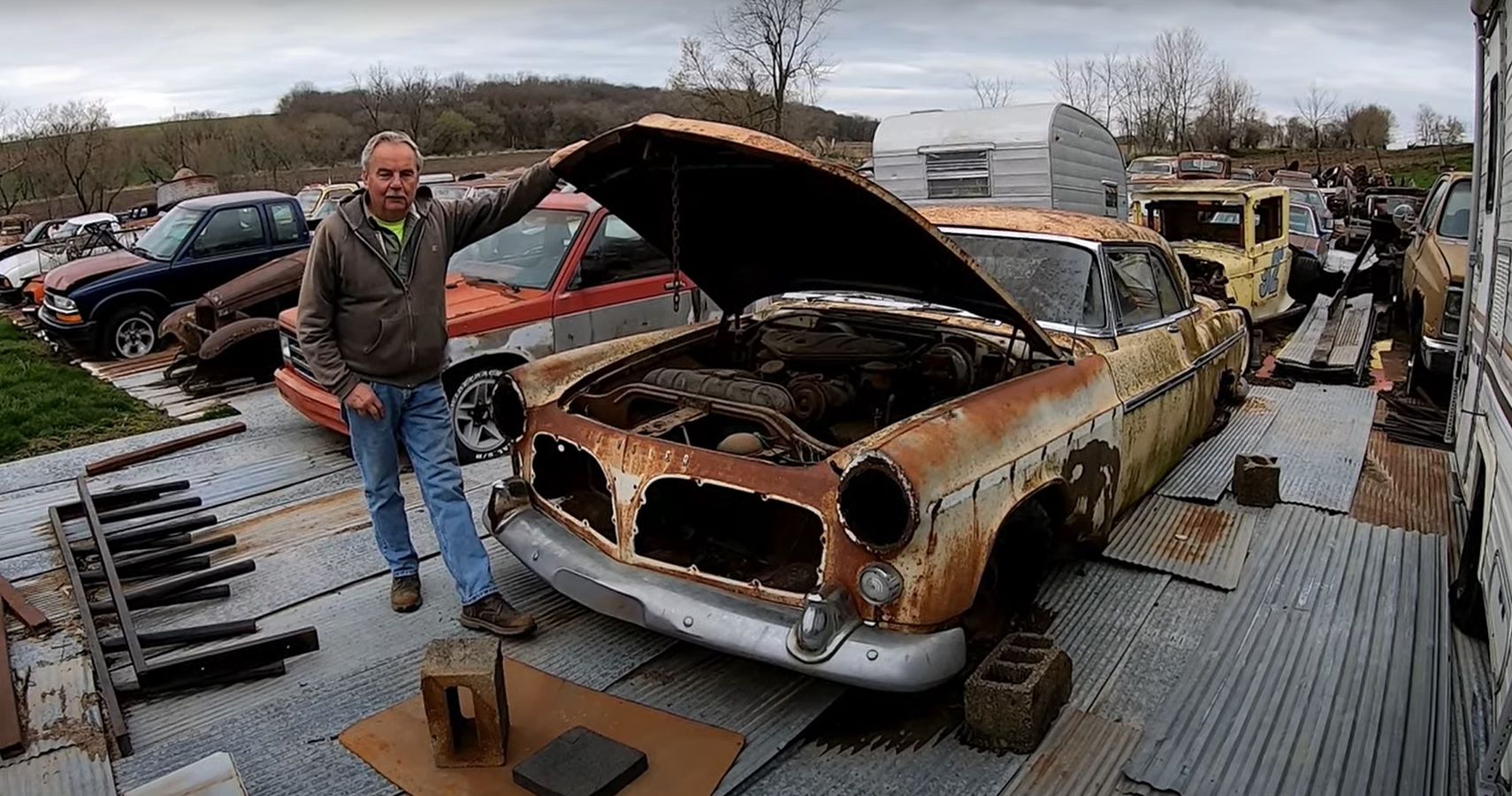 Diamond In The Rough 1955 Chrysler 300 Found At Junkyard With Original HEMI