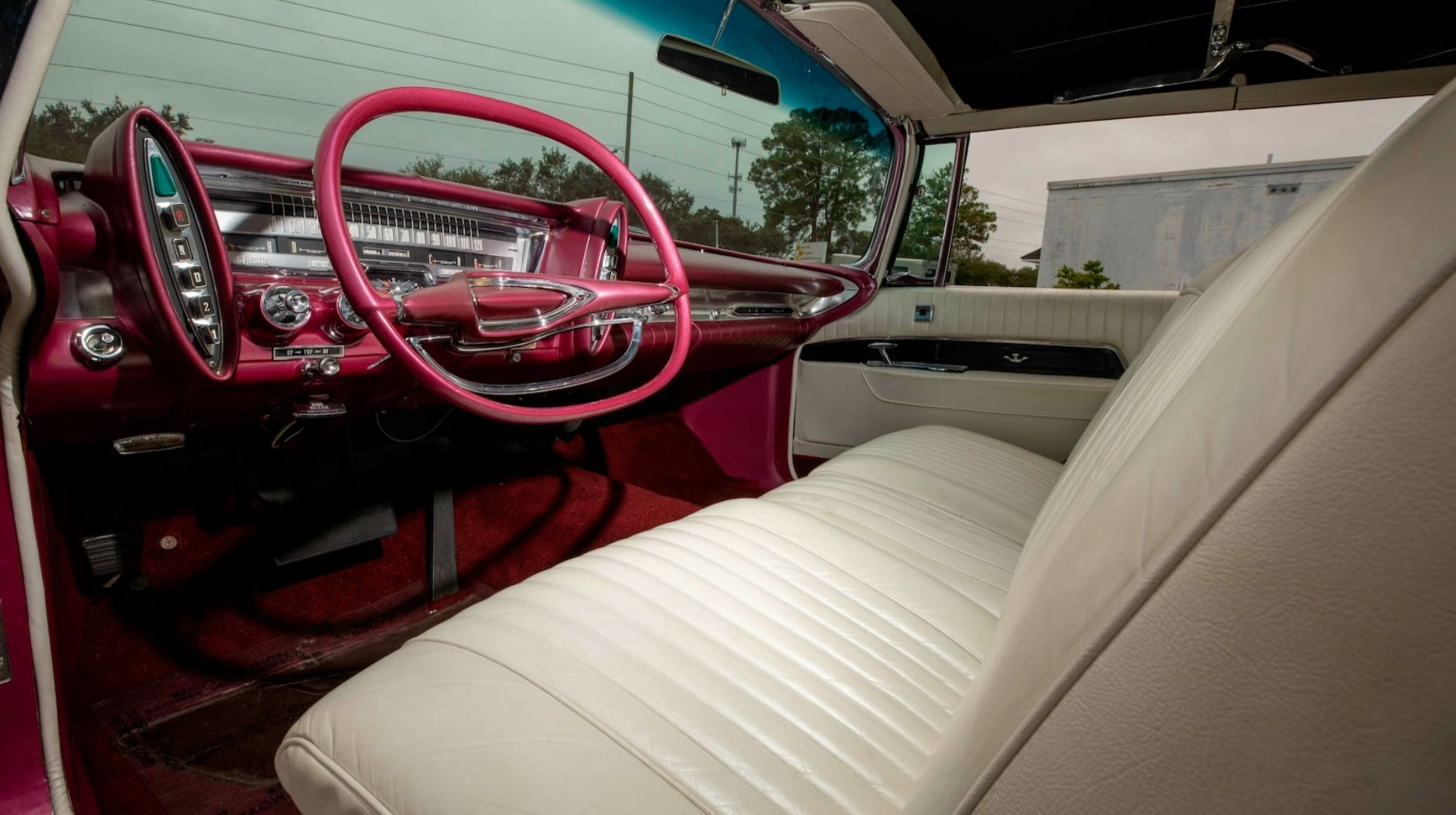 The interior of the 1961 Chrysler Imperial.