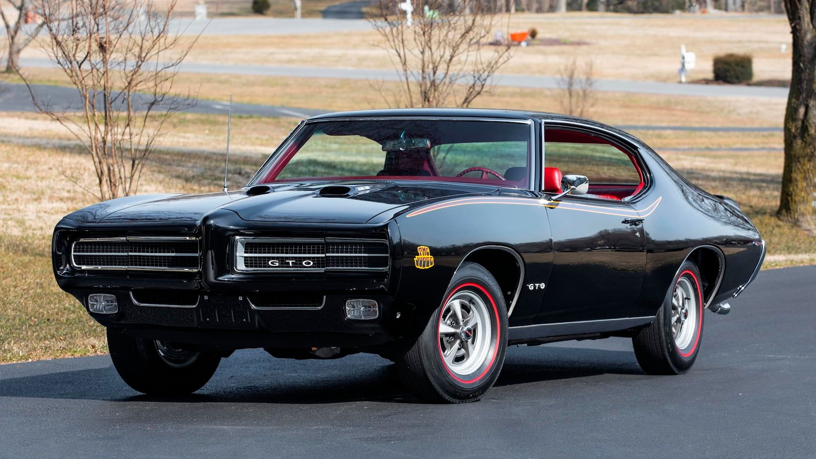 A parked 1969 Pontiac GTO Judge