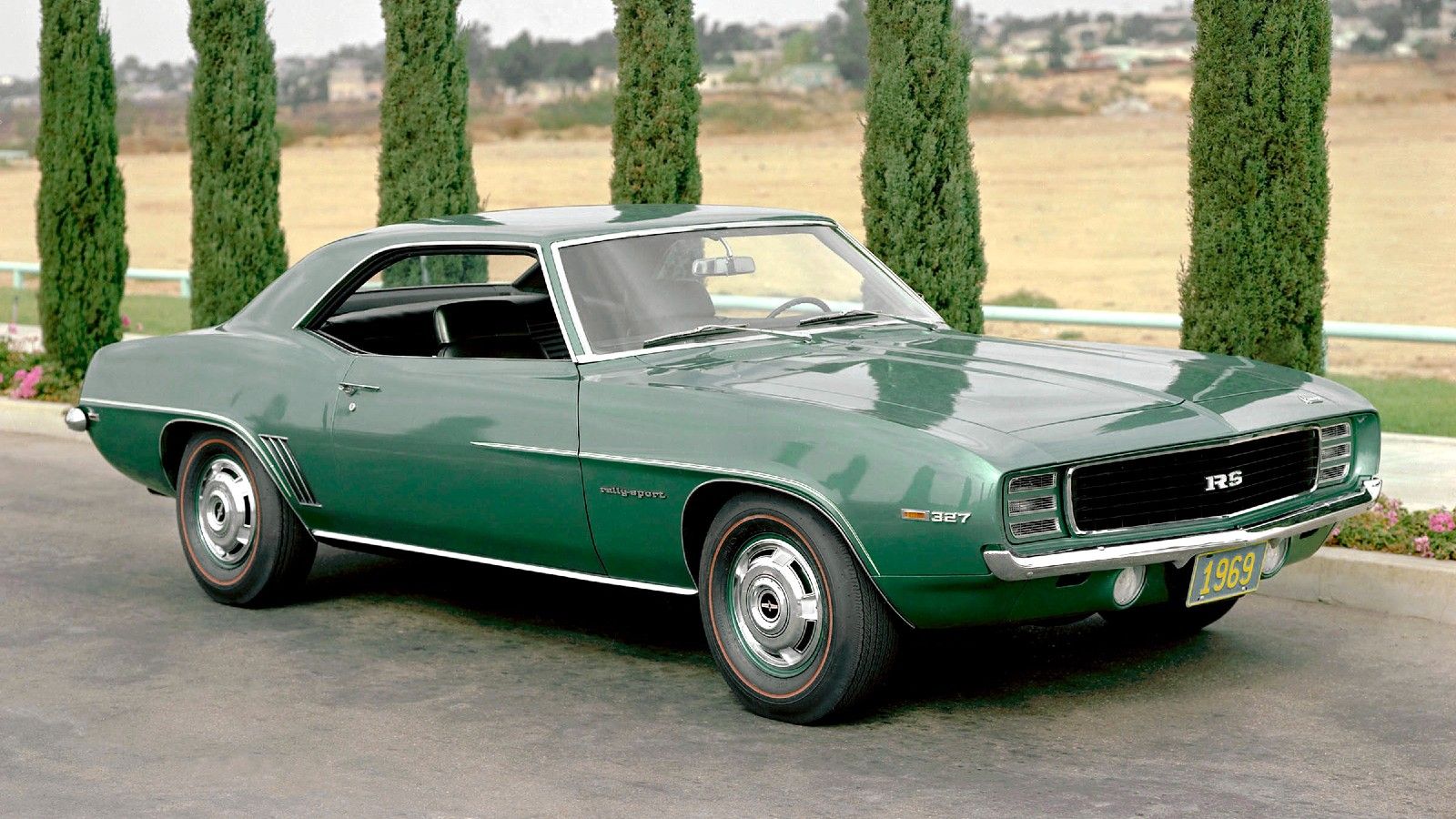 Green 1969 Chevrolet Camaro RS Coupe