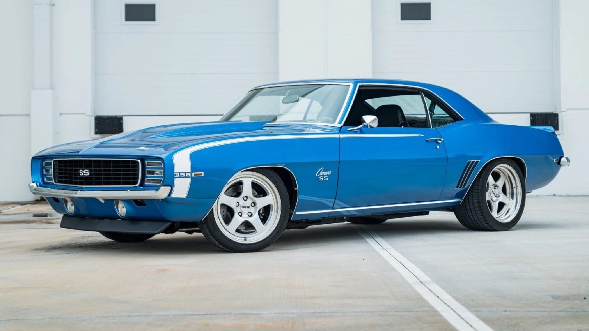 A parked 1969 Chevrolet Camaro SS