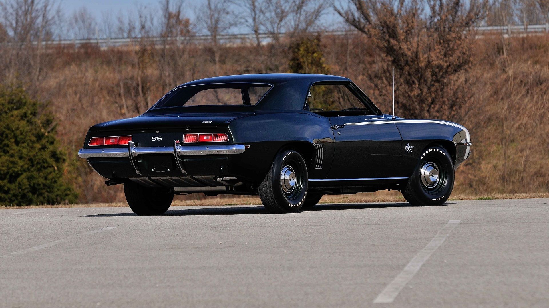 A parked 1969 Chevrolet Camaro SS