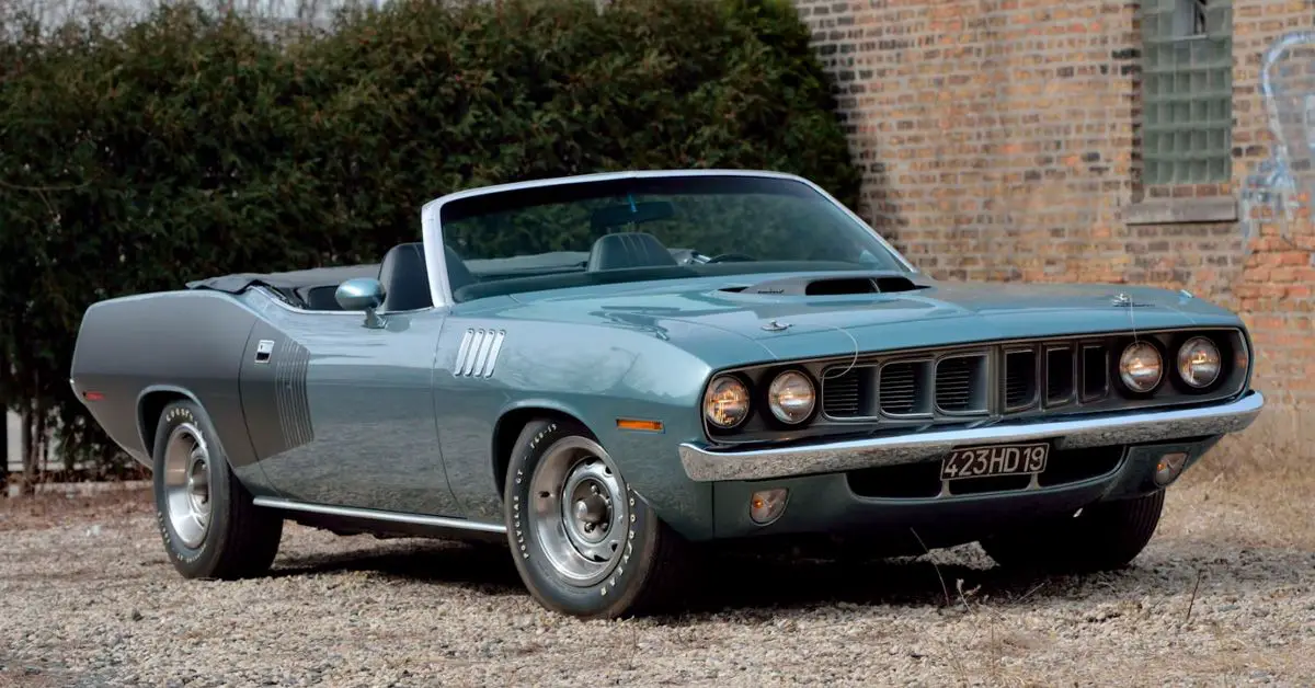 1971 Plymouth Hemi Cuda Convertible Classic Car In Winchester Gray 