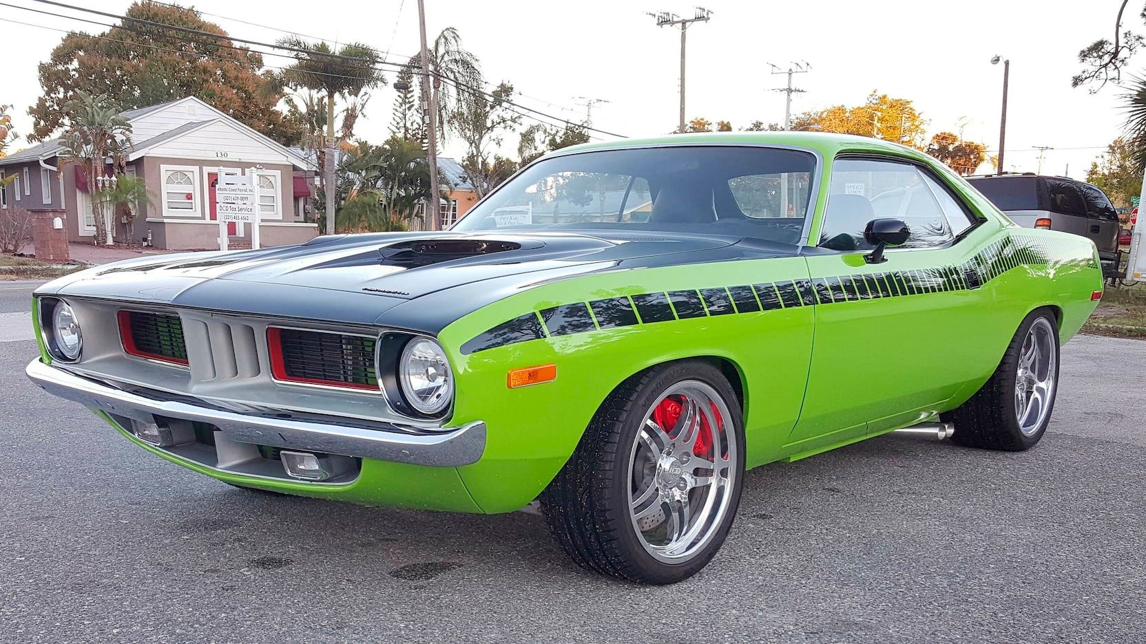 1972 Custom Plymouth Barracuda Front Quarter View