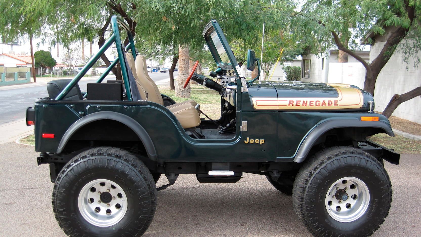 A parked 1976 Jeep CJ-5