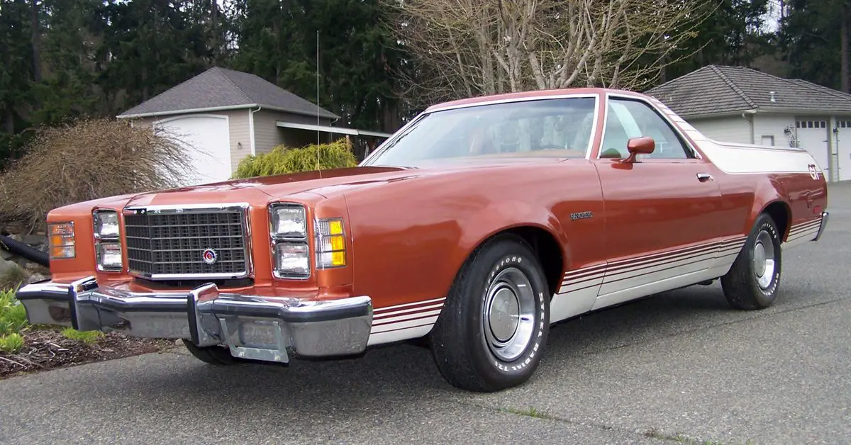 1979 Ford Ranchero GT Car Cum Pickup In Orange 