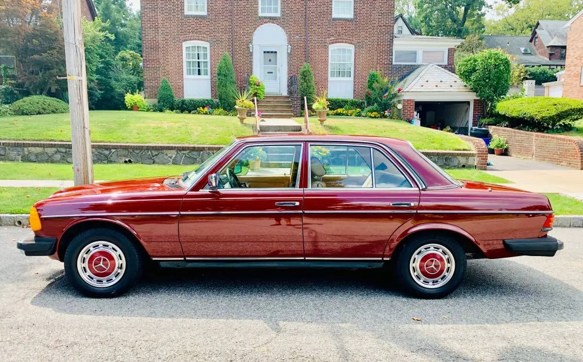 Red 1983 Mercedes-Benz 240D W123