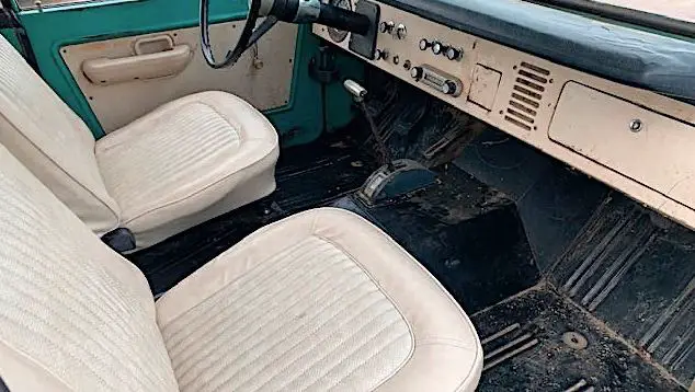 The Bronco's interior was in dire need of attention.