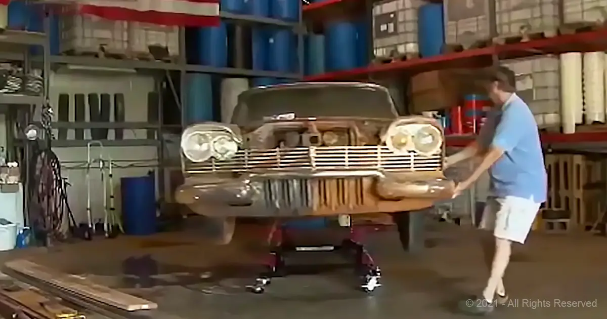 This brand-new car was in lying underground for 50 years – Madly Odd!