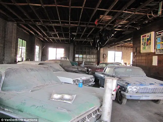 Garage: The cars were placed in storage in Pierre, Nebraska, - the home of the Lembrecht Chevy dealership since 1946