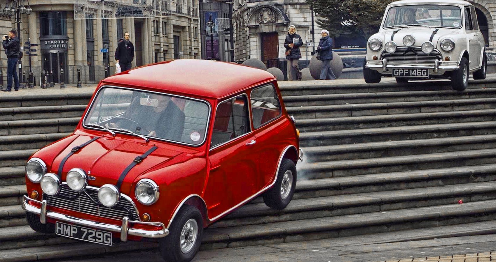 mini cooper getaway italian job 1969