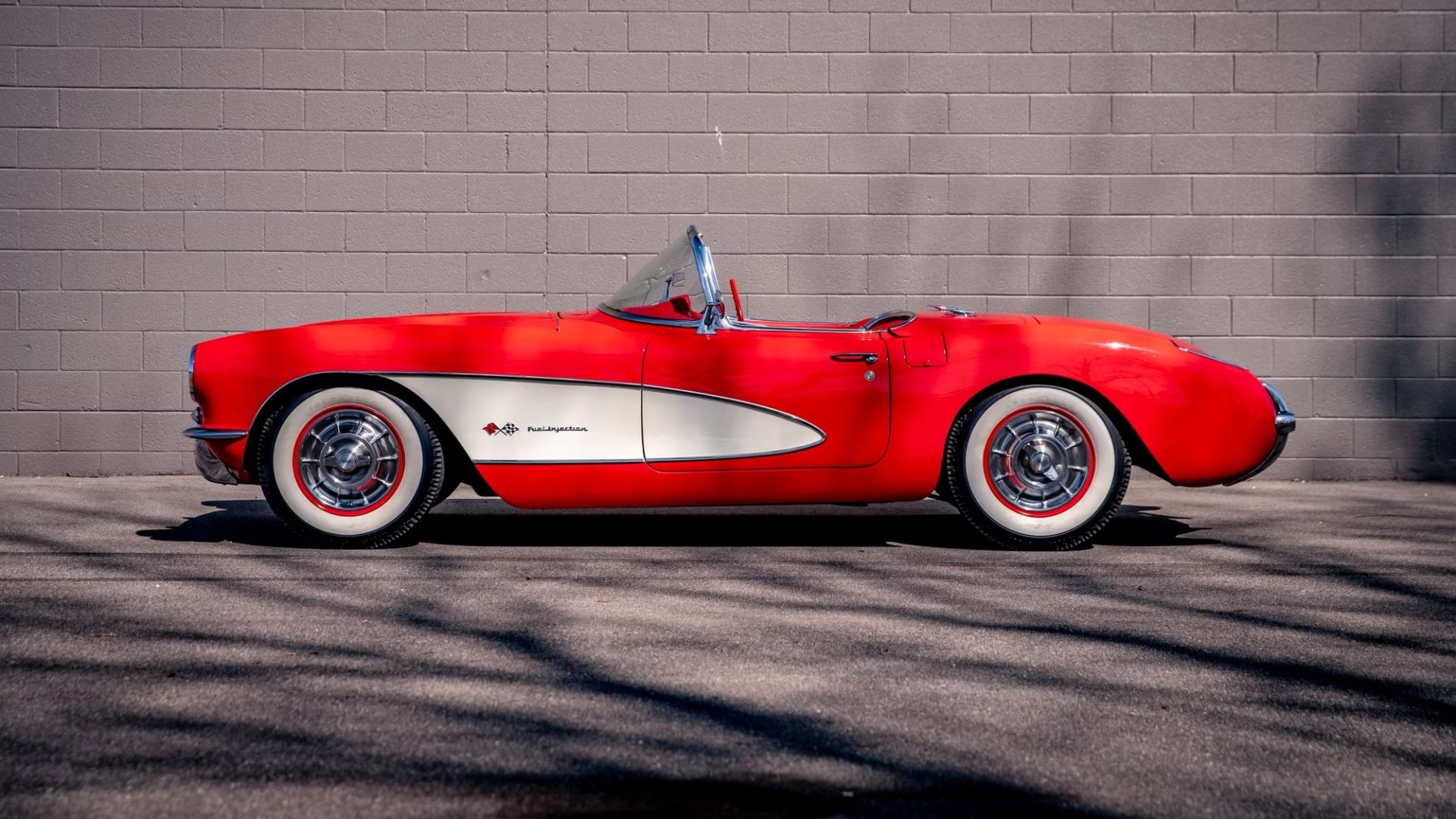 Red 1957 Corvette Fuel Injected