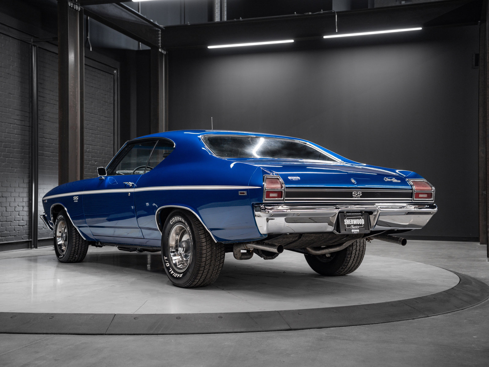 Used 1969 Dark Blue Chevrolet Malibu | 396 Big Block Replacement Engine | SS Hood & Stripes | Chevy Rally Wheels image 12